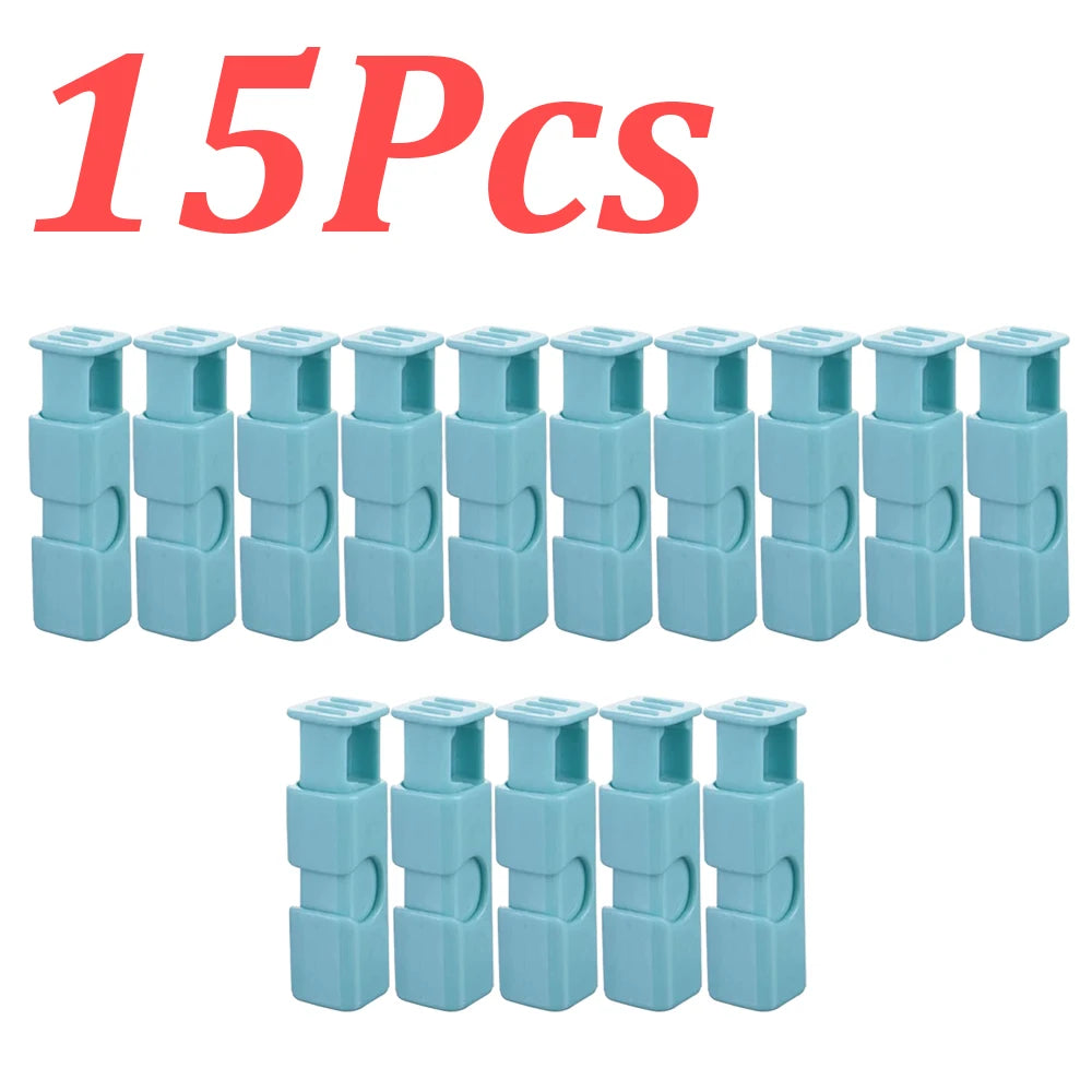 1-60Pcs Food Sealing Clips Squeeze Bread Bag Plastic Bag Sealing Clips Snack Bag Moisture-proof Fresh-keeping Clips Reusable