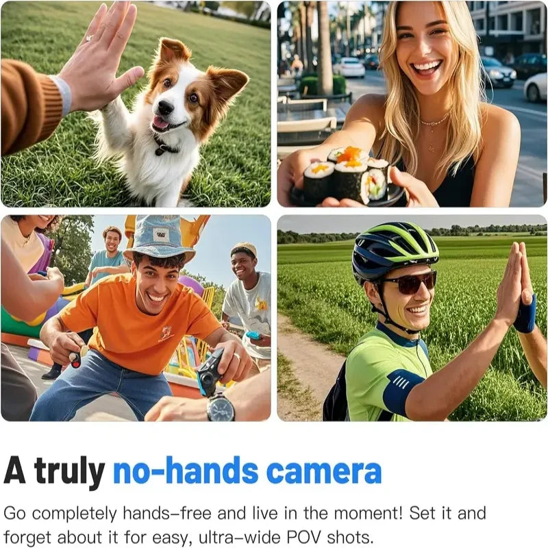 4K Finger WiFi Motorcycle Camera — Lightweight POV Body Cam