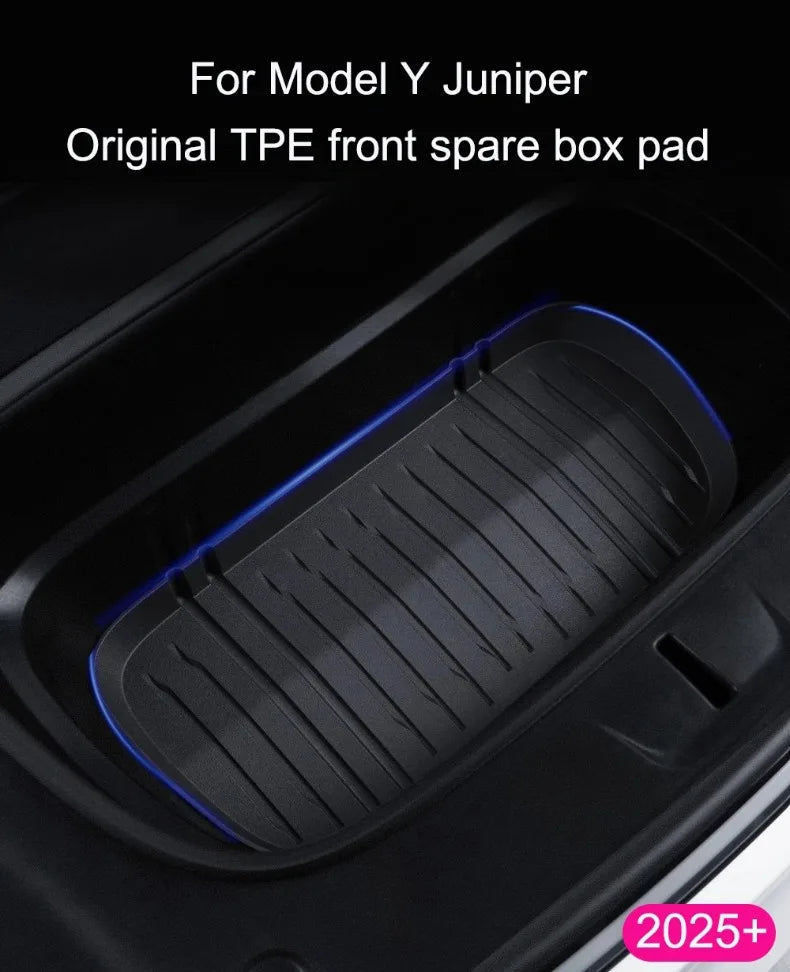 For Tesla Model Y 2026 Juniper TPE Front Trunk Cargo Liner Tray Mat Frunk Layered Partition Plate Organizer Divider Baffle Board