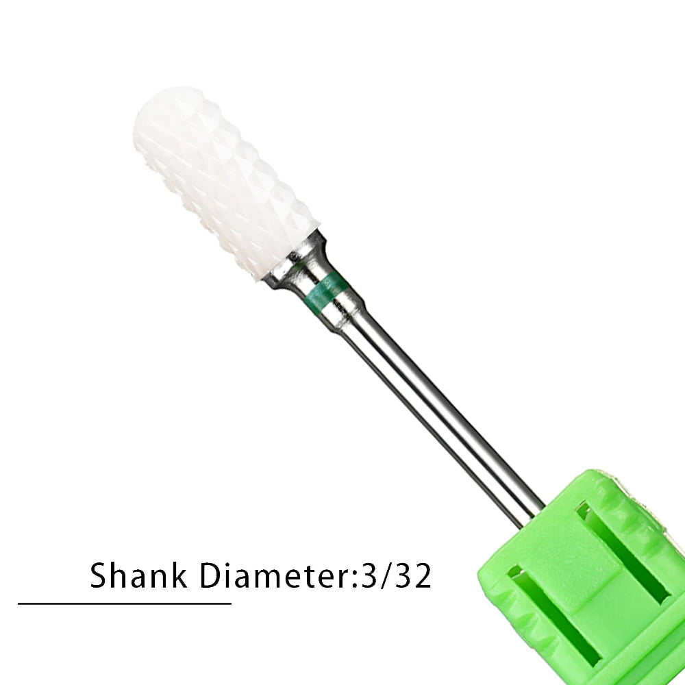 Nail Drill Bits Flame Ceramic Cutters for Manicure Electric Pedicure Nail Bits Gel Polish Remover Files Burr Nail Accessories