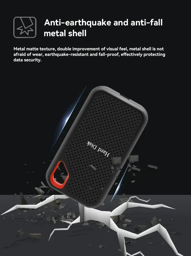 Portable SSD 1TB Original High Speed Hard Disk 4TB External Hard Drive 256TB USB3.1 Solid State Disk for Laptop/Phone/MAC/PC