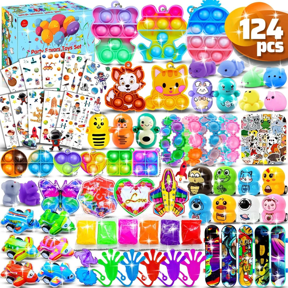 Fidget Toys Pack Stuffers for Party Favors Autism Sensory Toys Stress Autistic ADHD Anxiety Carnival Treasure Classroom Prizes