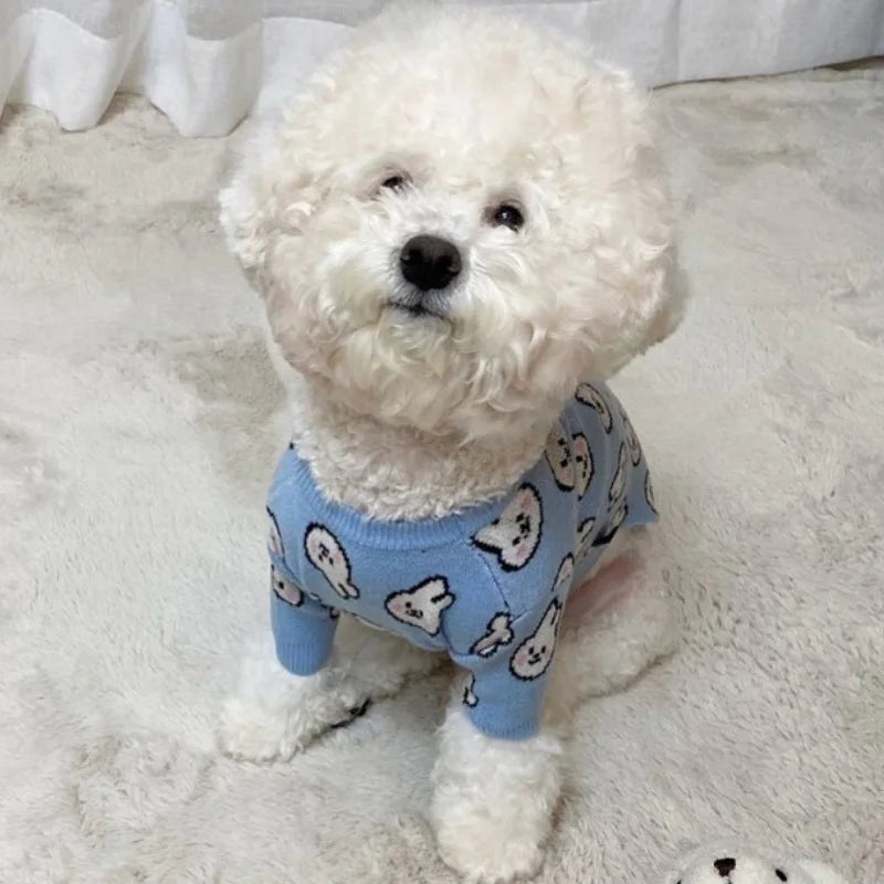 Cute Animal Knit Dog Sweater - Warm Pullover for Small Dogs and Cats - photo 3
