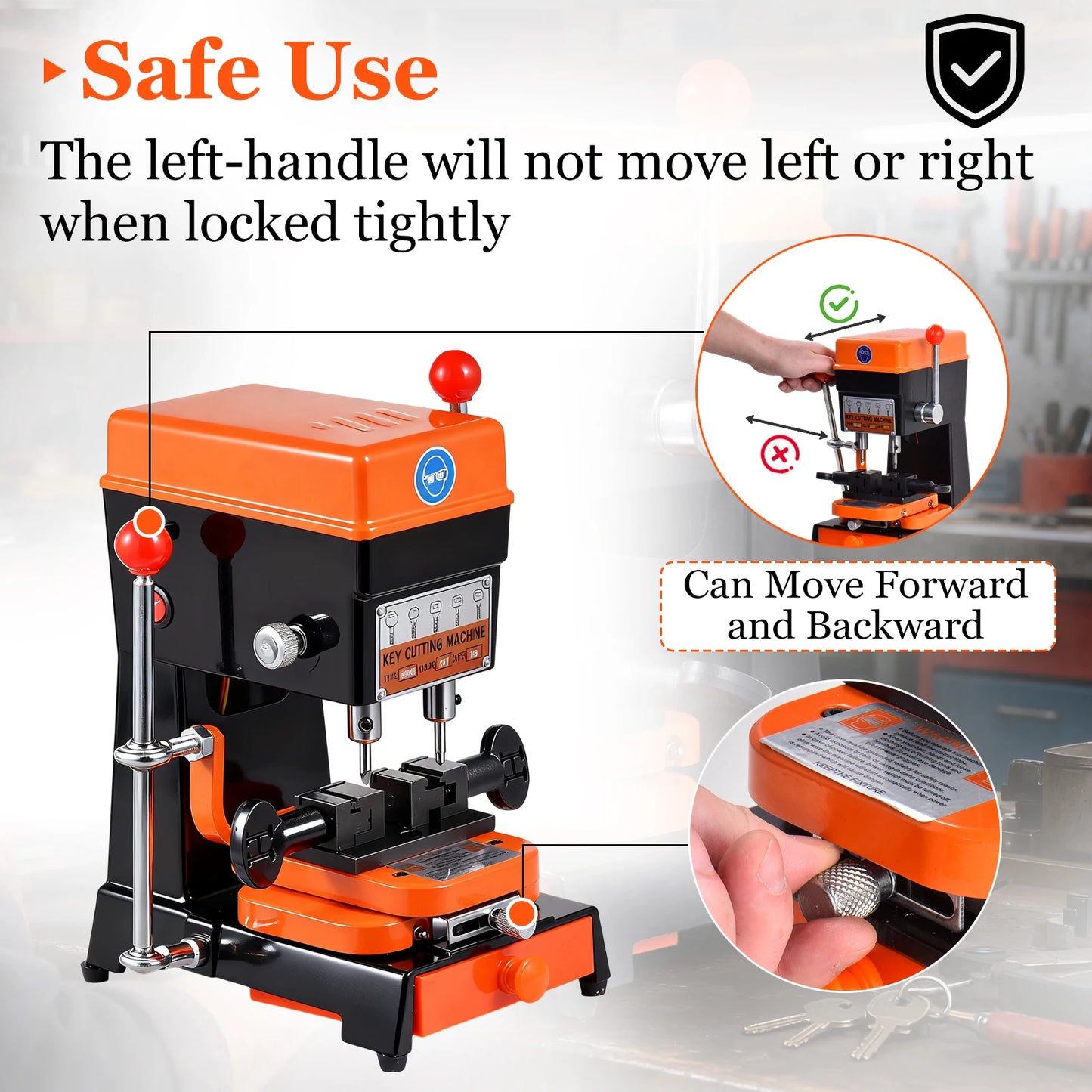 110V Key Duplicator Machine, Car Key Cutting Machine for Hardware Stores