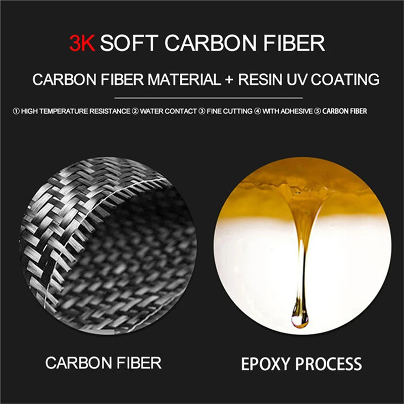 For Toyota RAV4 2013 2014 2015 New Carbon Fiber Interior Passenger Dashboard Decoration Sticker Decal Car Accessories