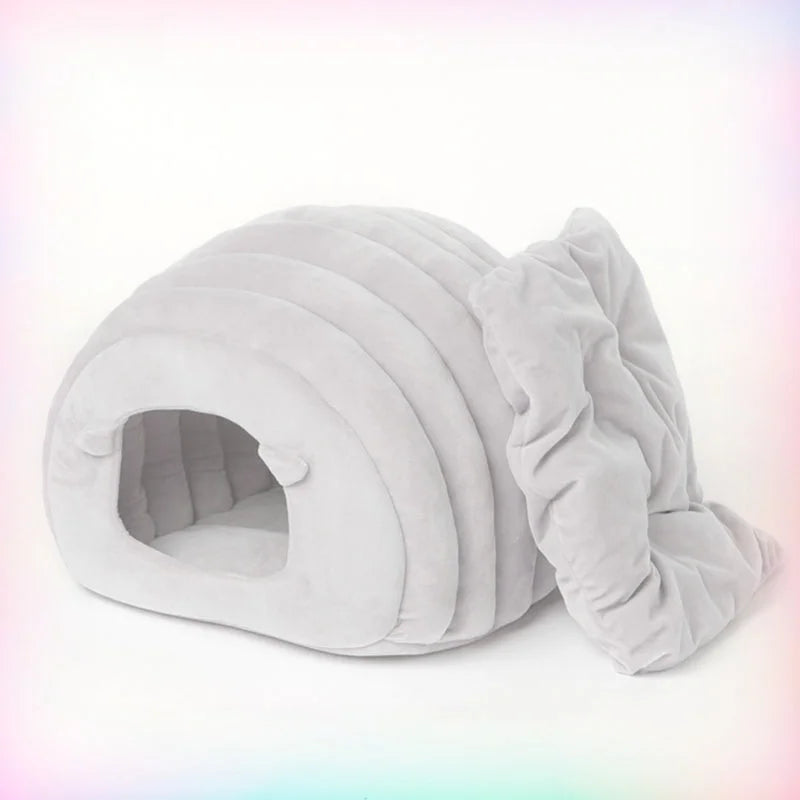 Cat Nest Bed Mat for Winter and Autumn Cozy Sleep House with Warm, Safe, Breathable Large Space Nest Soft Cushion for Pet Catter