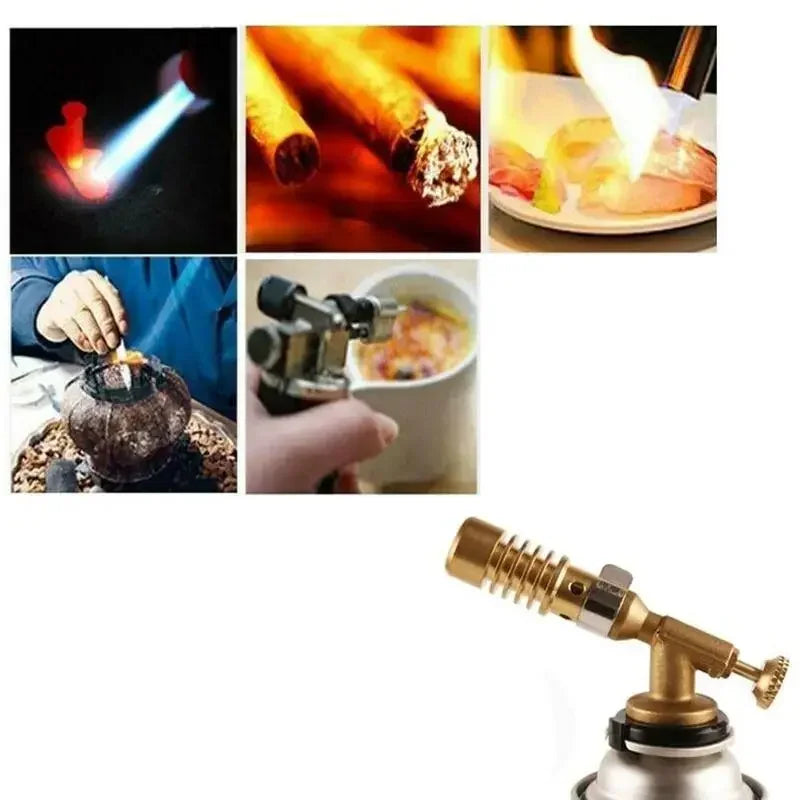 Portable Gas Burner Welding Torch High Temperature Copper Brass Blowtorch for Brazing Soldering Plumb Tools