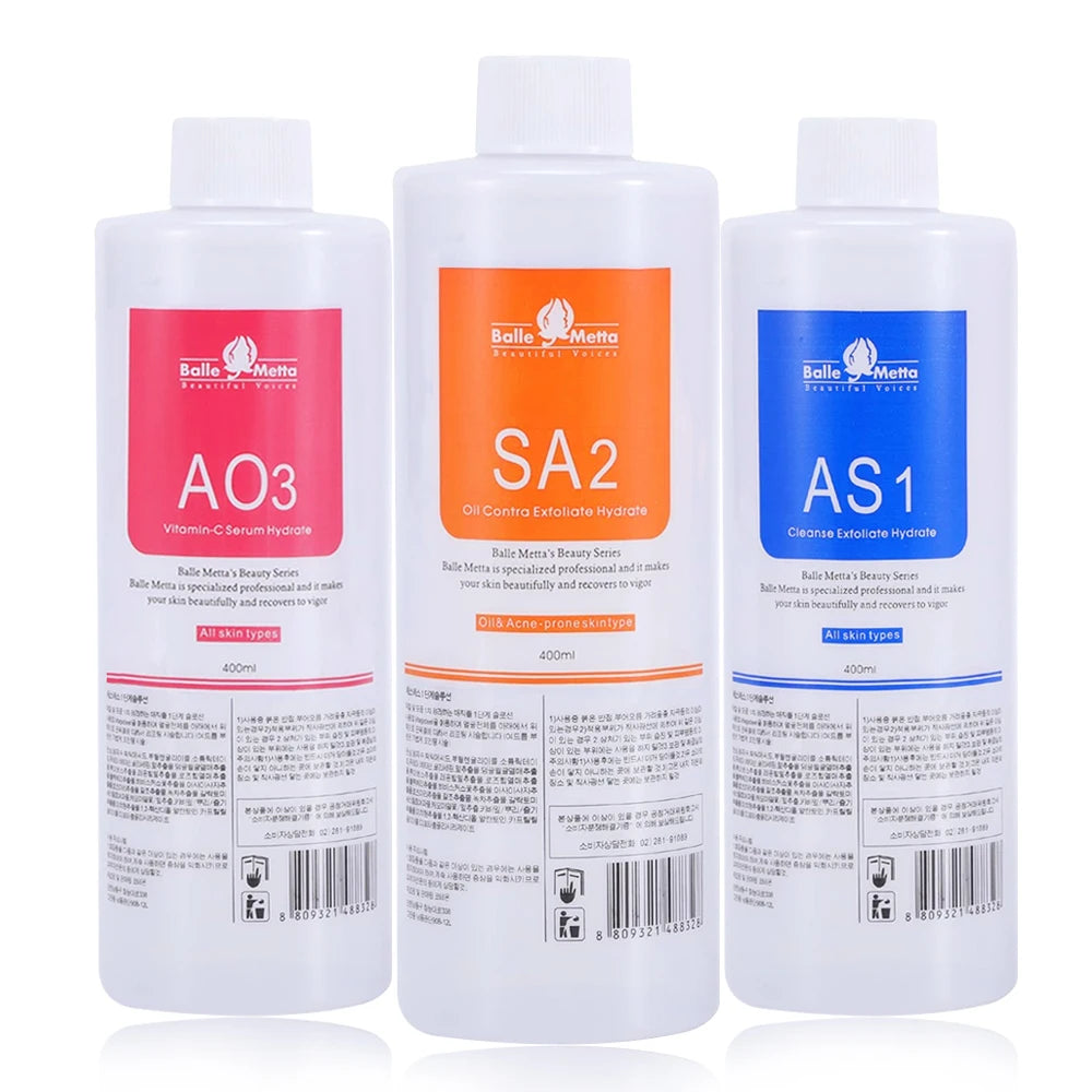 3PCS 1200ML Hydra Liquid Face Serum - Deep Cleansing Solution