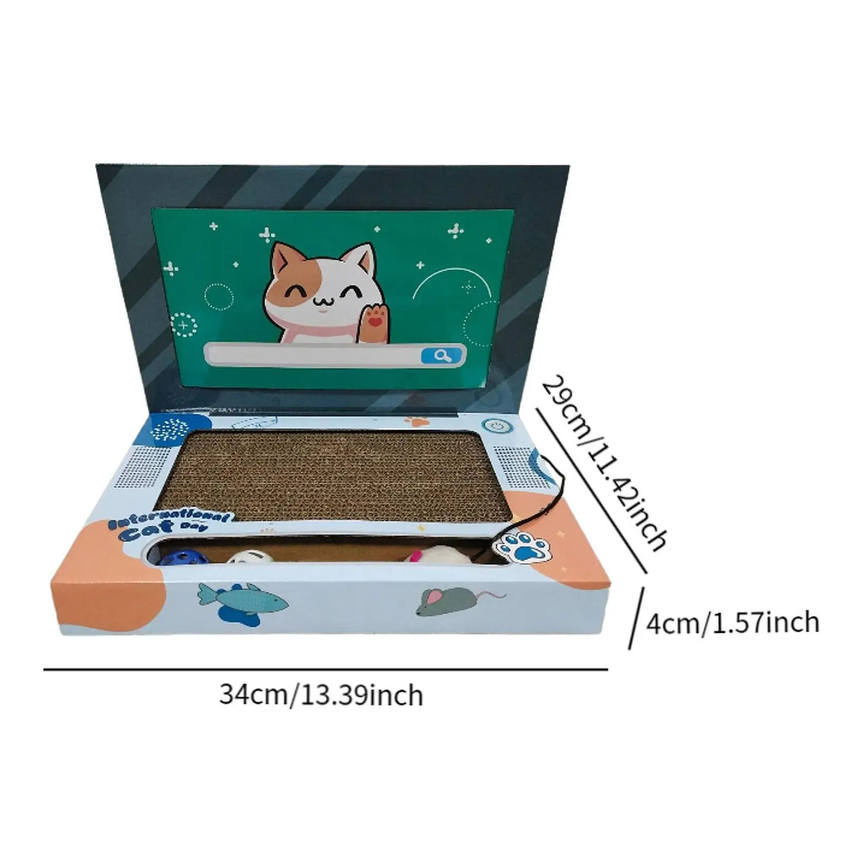 Cat Laptop Scratcher Cat Laptop Toy Kitten Toy Cat Interactive Toy Cat Bed Cat
