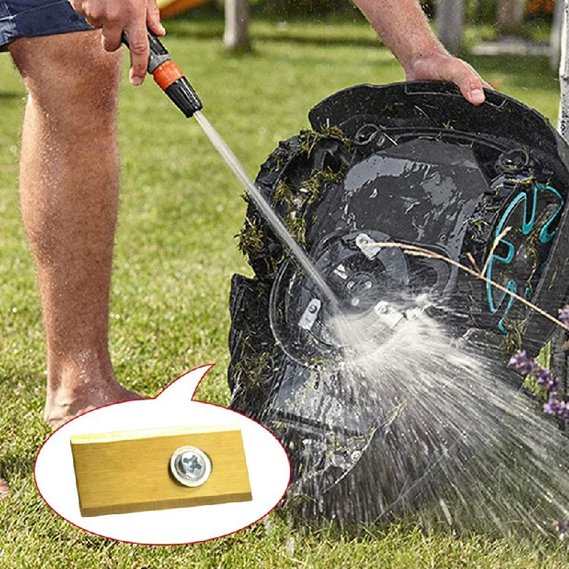 18-Piece Stainless Steel Lawn Mower Blade Replacement Kit