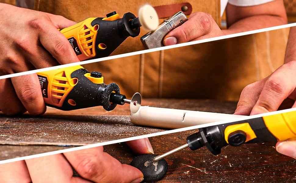 DEKO Rotary Tool Kit Power Hand Rotary Tools Mini for Wood/Metal, Electric Grinder Drill Machine
