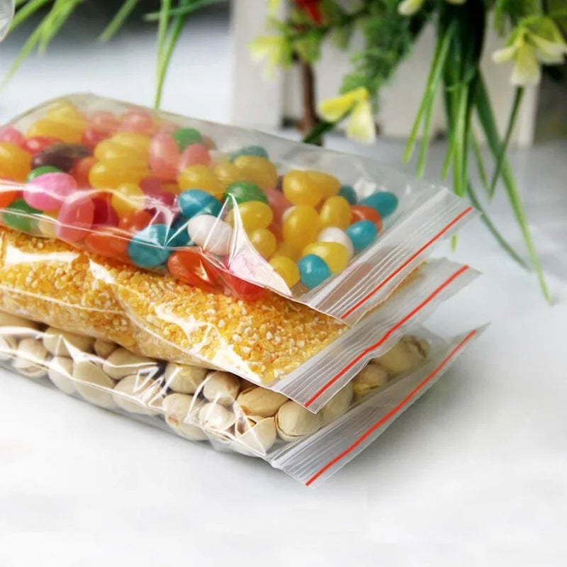 Thicken Clear Zipper Sealed Bags – Heavy-Duty Reclosable Plastic Storage Pouches for Jewelry, Food & Small Parts | Wholesale