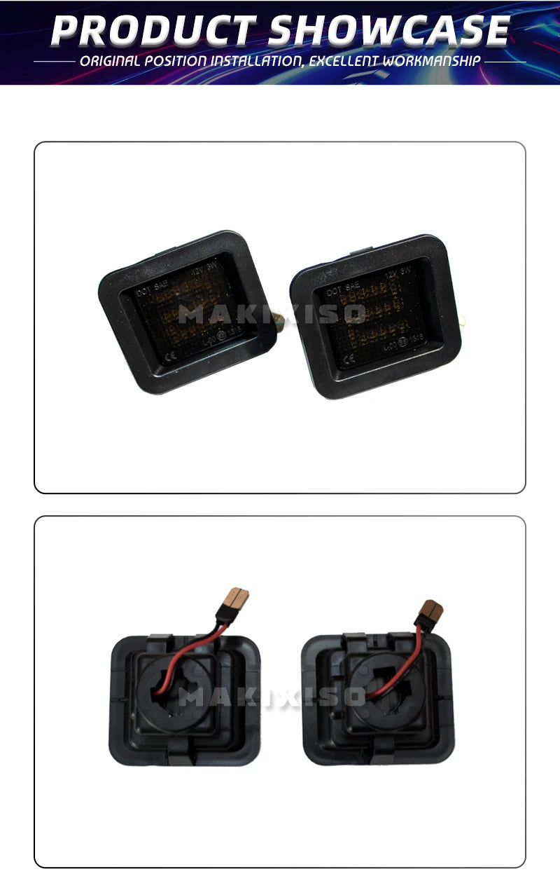 LED License Plate Lights for Ford F-150 / Raptor 2015+ (6000K White, Pair)