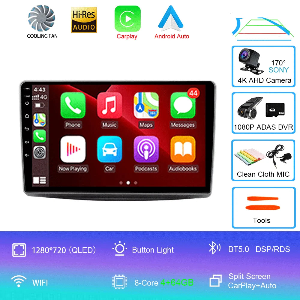 Car Radio For Alfa Romeo MiTo 2008 - 2016 Multimedia Video Player Wireless Carplay And Wireless Android Auto Portable Universal