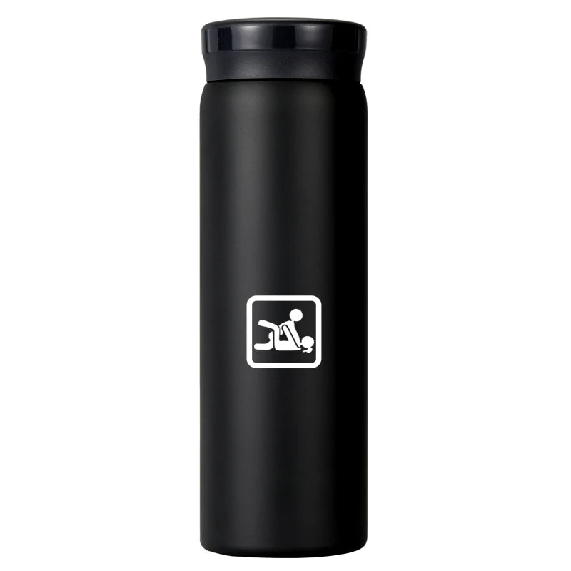 200/300ML 316 Stainless Steel Pocket Mini Thermos Custom LOGO Black Hot Water Bottle Vacuum Flask For Ice Coffee Travel Cup