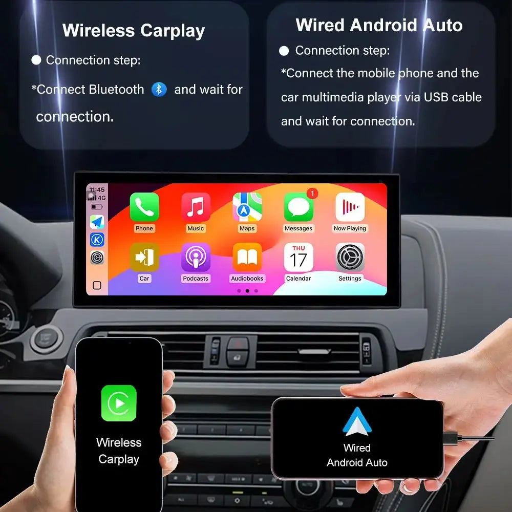 Android CarPlay Stereo for BMW 3/4 Series F30 F31 F32 F33 F34 F36 (2013–2019) — Android Auto, GPS, DSP, 4G