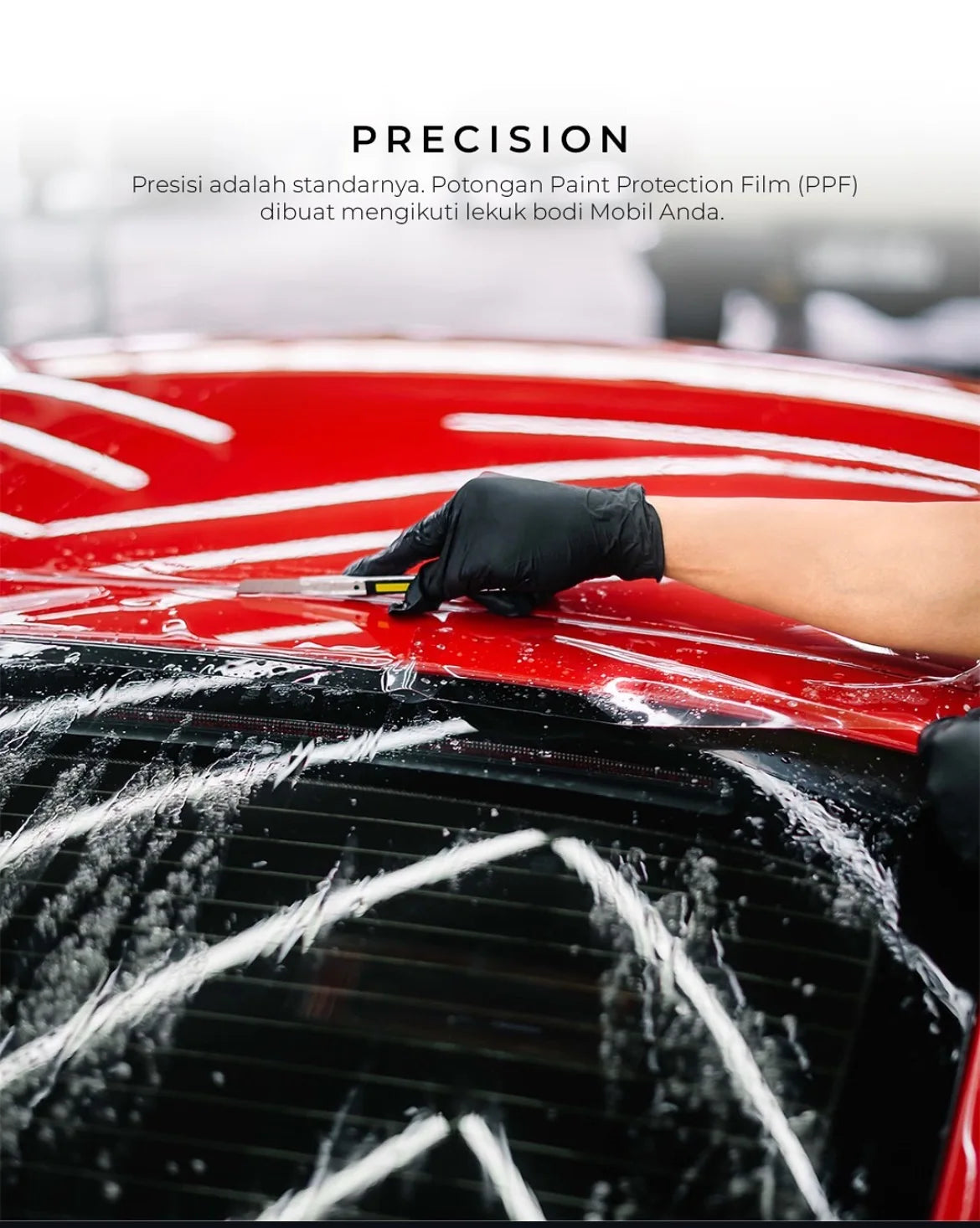 Glossy Transparent  TPU PPF Car Wrap Paint Protection Film Invisible Scratch Resistant Anti-Yellowing Hydrophobic