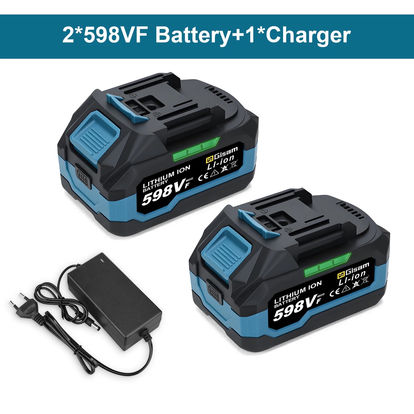 Gisam 4.0AH 4.5AH Rechargeable Lithium-Ion Battery for Cordless Dirll/Brushless Wrench/Screwdriver for Makita 18V Battery pins