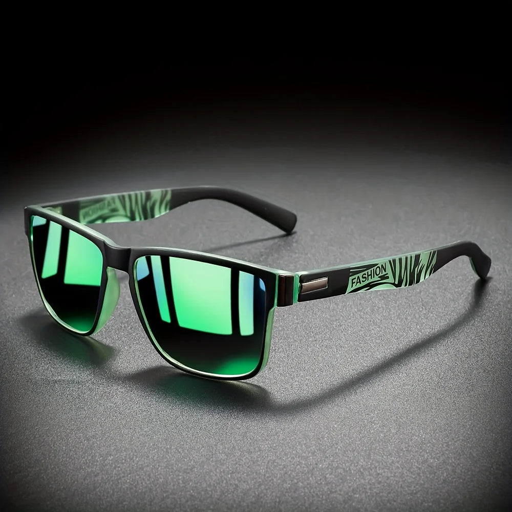 Unisex Square Polarized Sunglasses — Vintage UV400 Shades