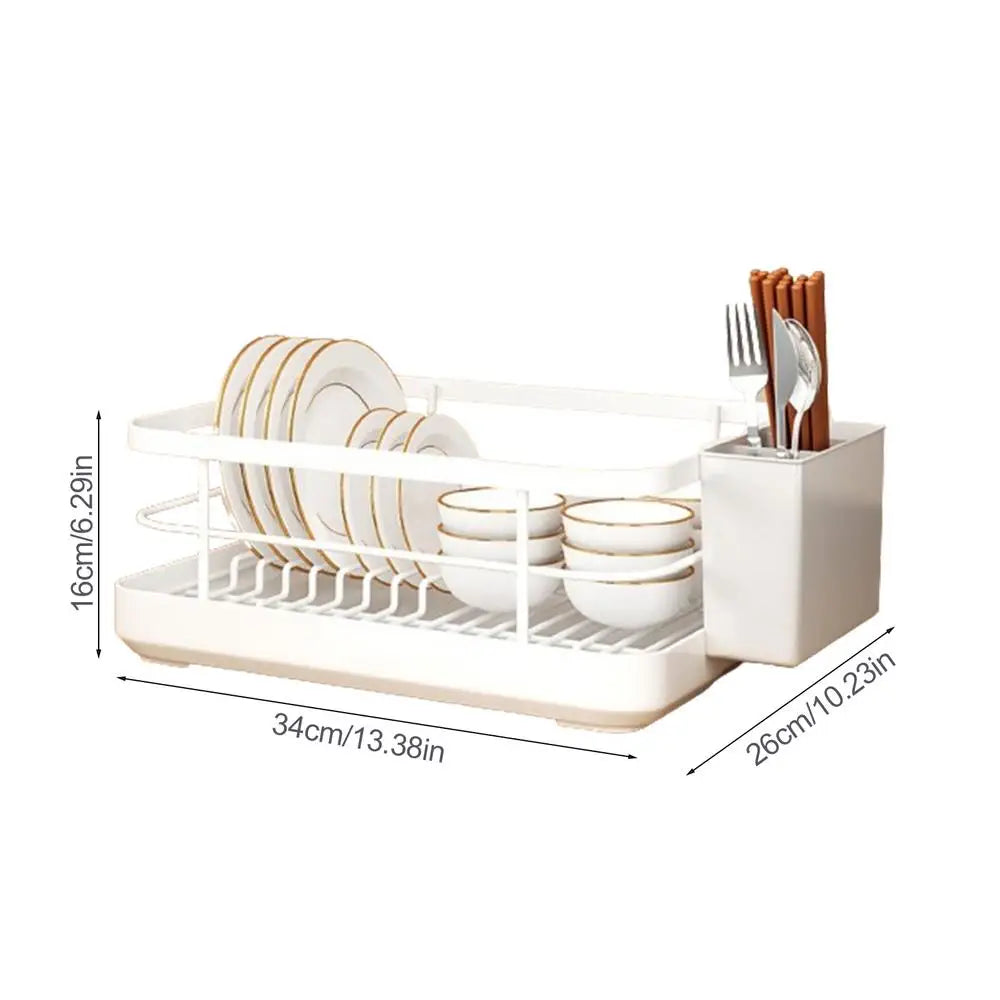 Kitchen Counter Dish Rack - Detachable Plate & Bowl Organizer - photo 9