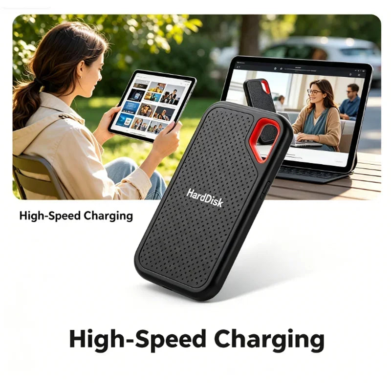 Ultra Thin Portable External SSD Solid State Drive | USB 3.1 Type-C