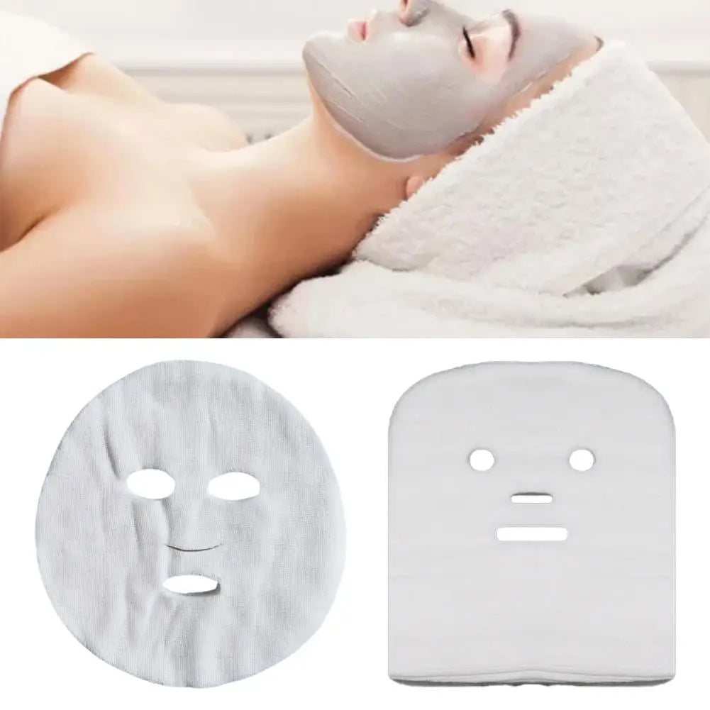 50 Pcs Facial Gauze Mask Sheets Pre Cut for Essence Serum Soft Skincare Absorbent Professional Salon Hygienic Beauty Treatment