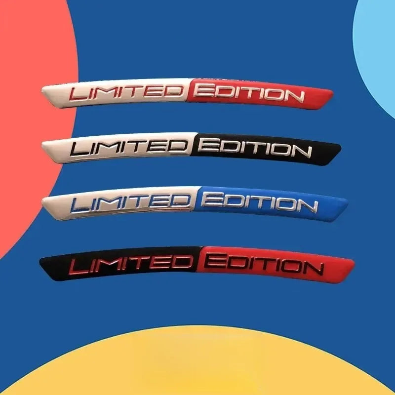 4 Pc Aluminium Alloy Car Hub Stickers, Rim Decorative Strips