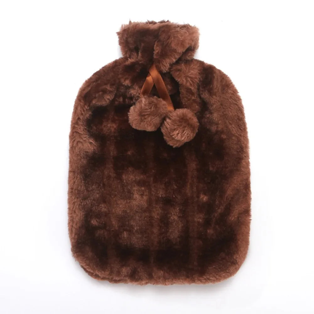 Plush Hot Water Bottle with Removable Cover - Washable Hand and Feet Warmer - photo 14