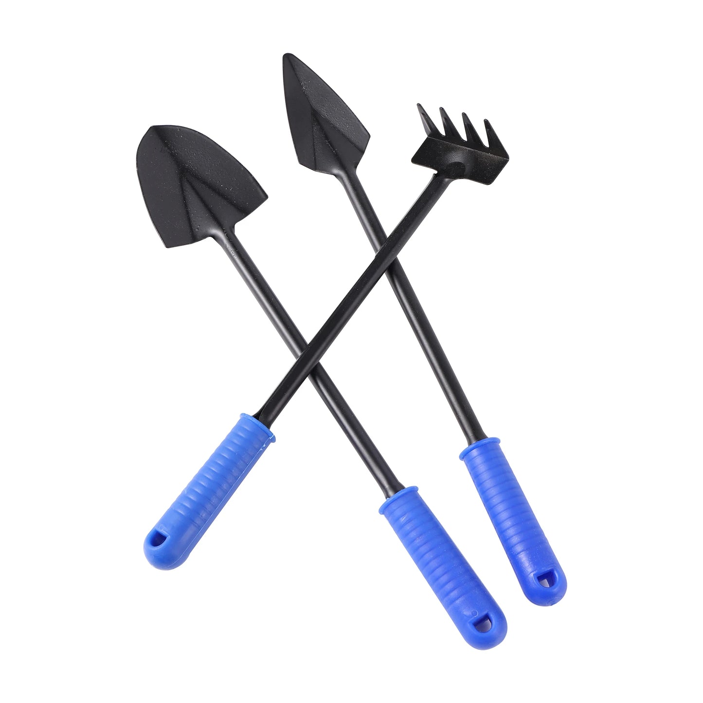 3-Piece Mini Garden Tool Set – Shovel, Rake & Spade for Potted Plants, Weeding & Fertilizing