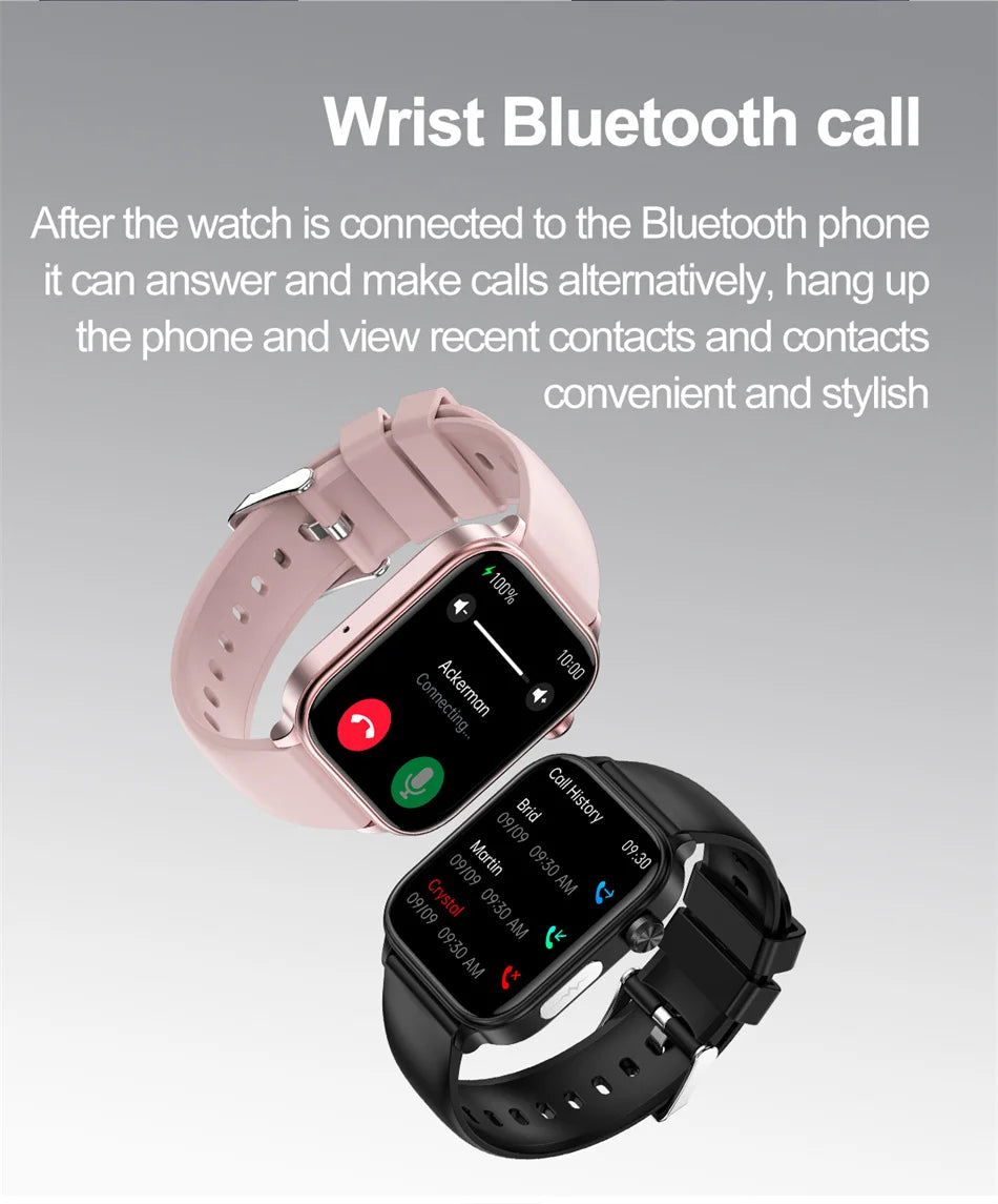 2026 New Al Science Diagnosis Blood Lipids Uric Acid Blood Oxygen Smart Watch Men ECG+PPG Voice Bluetooth Call Health Smartwatch