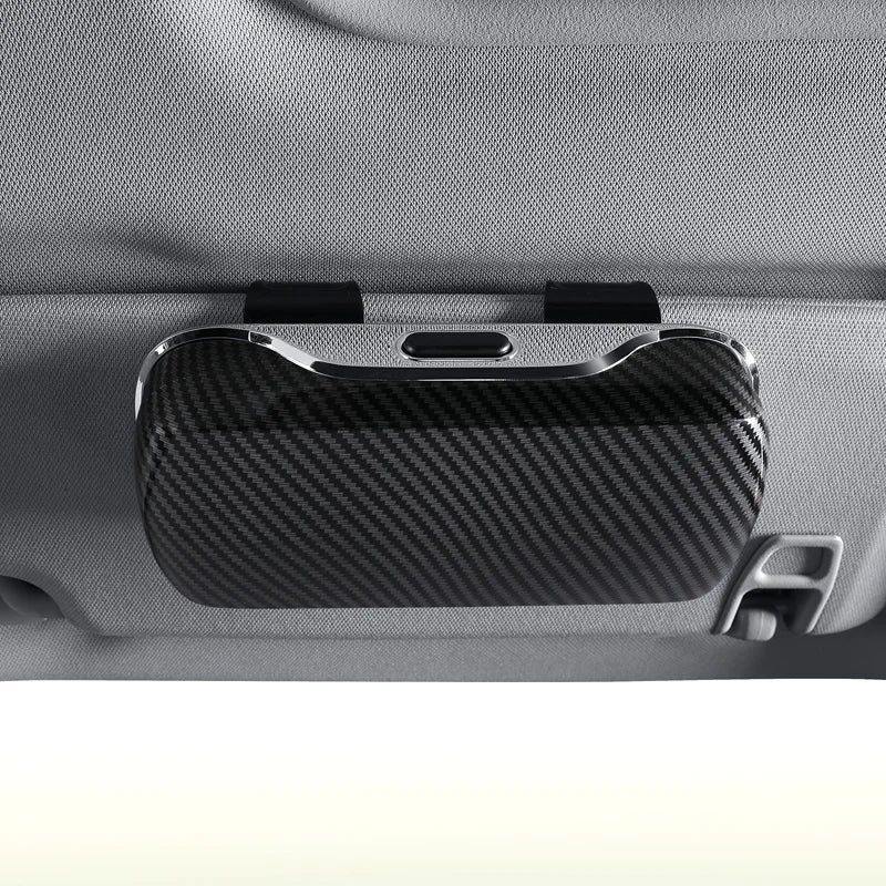 Car Glasses Box Visor Eyeglasses Case For Toyota GR Rav4 Yaris Camry Land Corolla CHR Hilux Cruiser Tacoma Sunglasses Holder