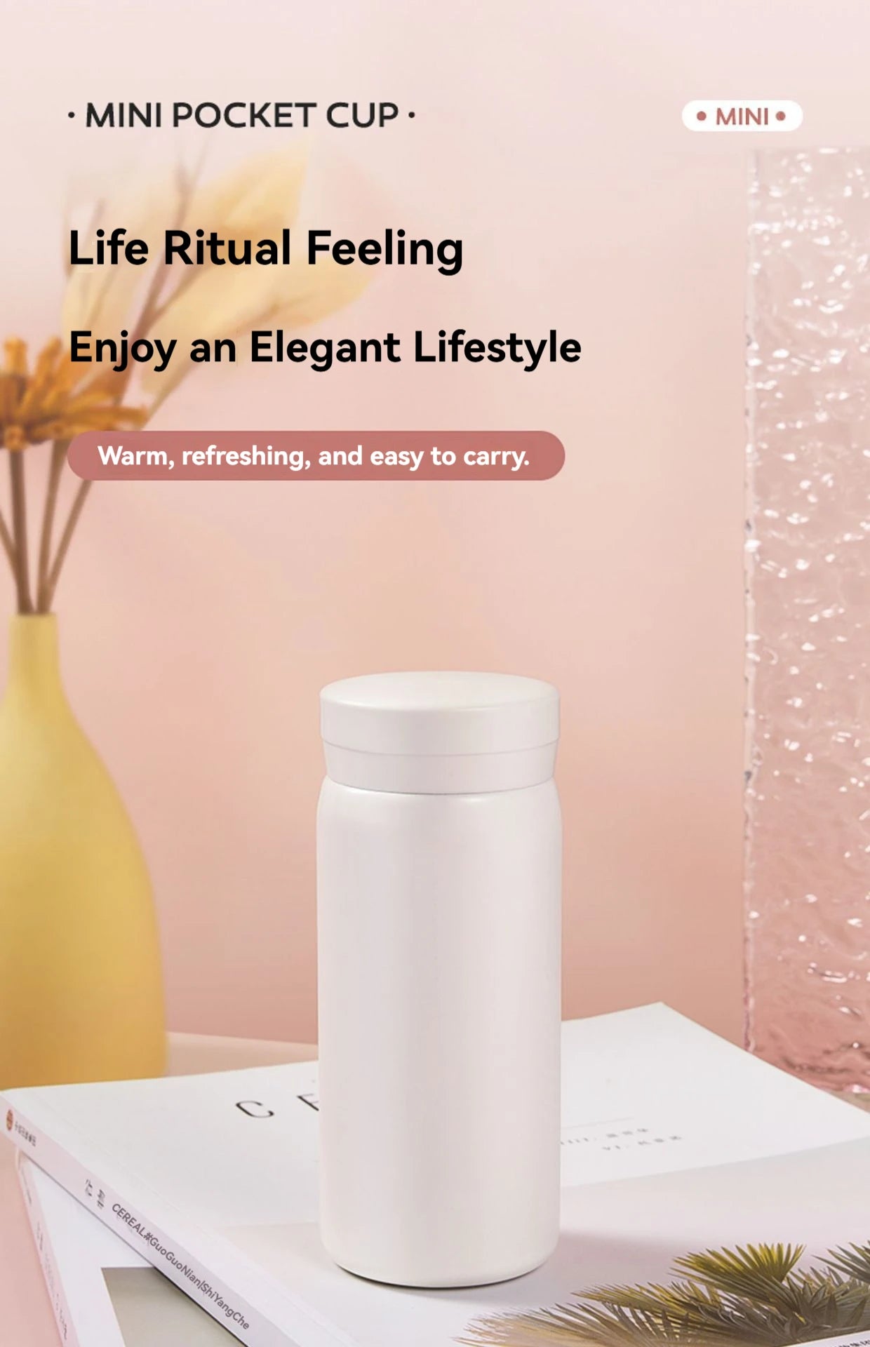 200ML/300ML Stainless Steel Pocket Cup Mini Thermos Cup Travel Thermal Coffee Mug Small Capacity Vacuum Flask Water Bottle