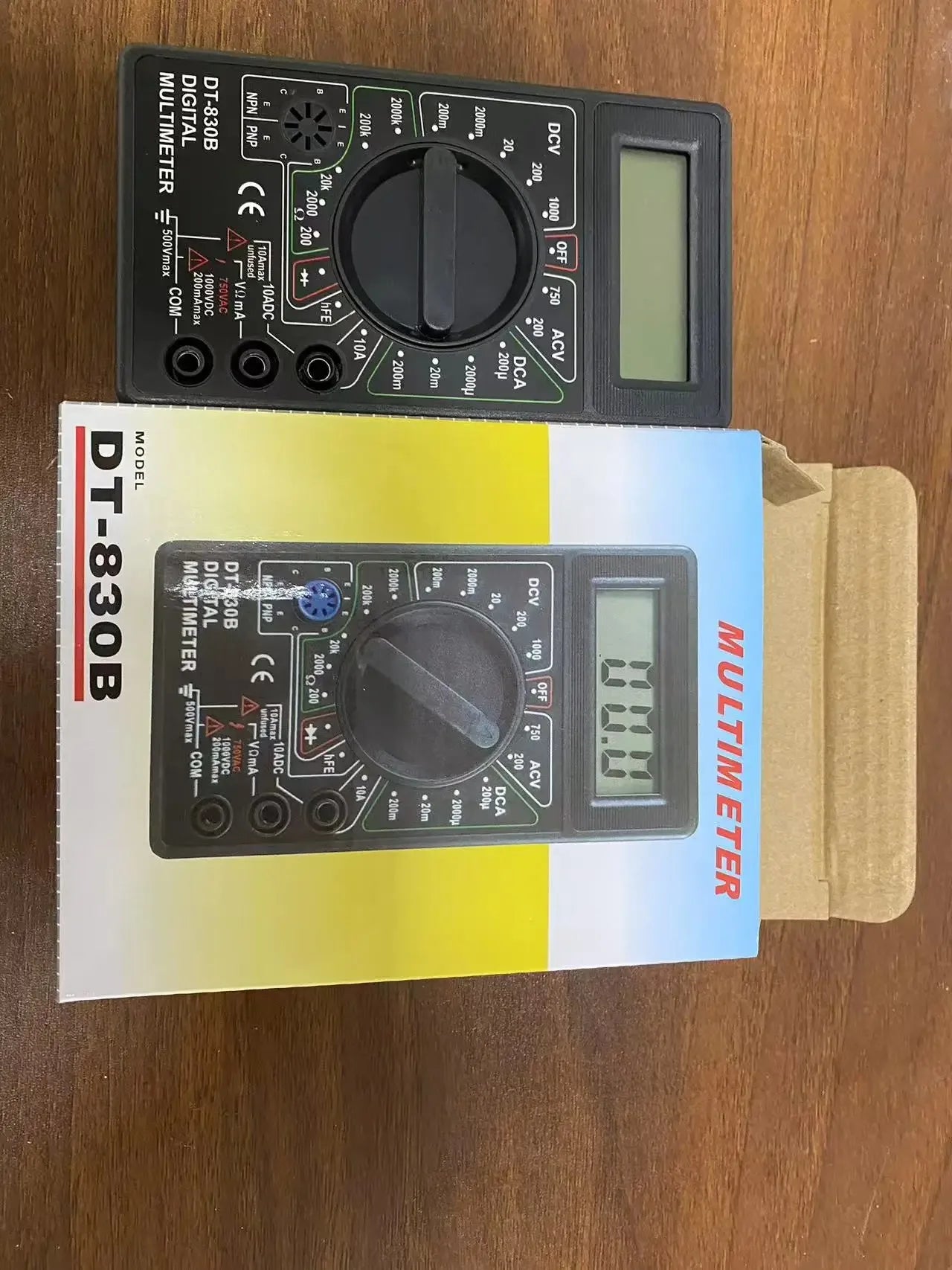 DT-830B Digital Multimeter Digital Voltmeter Ammeter Handheld Multimeter Black