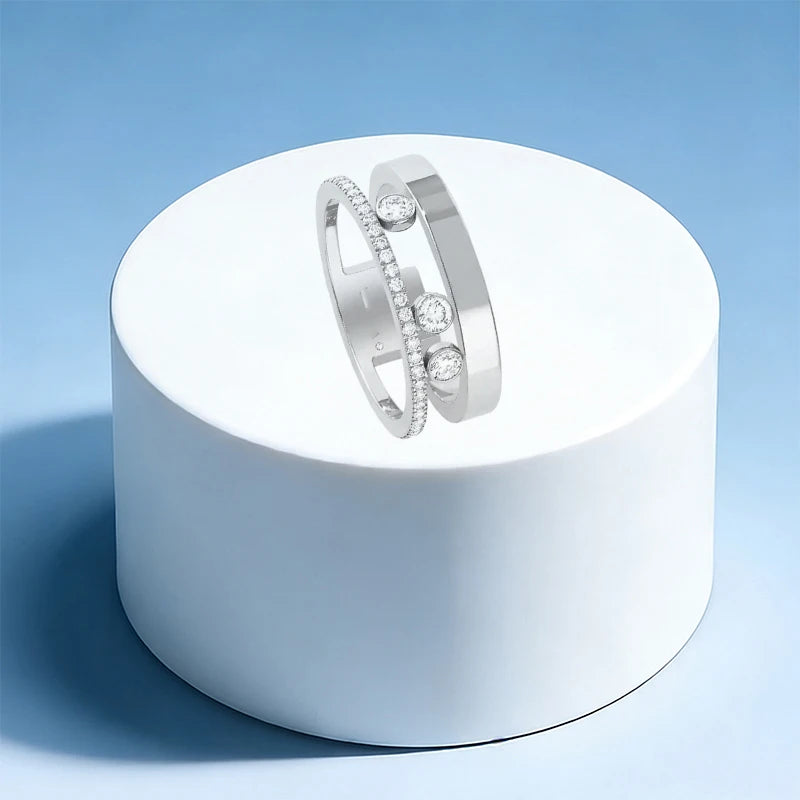 925 silver elegant ring - high-quality women's wedding party gift - DIY shining accessory