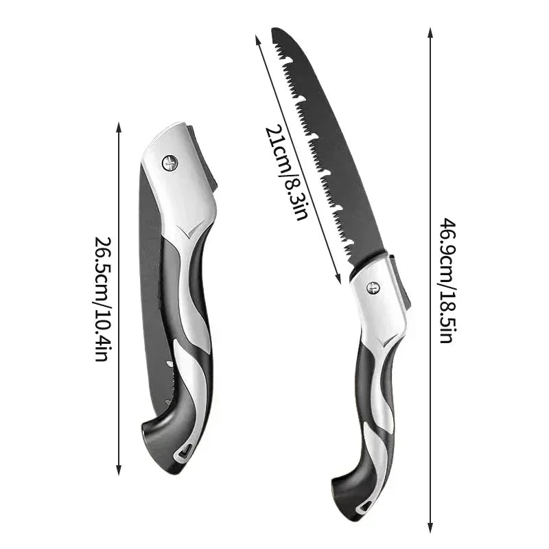 Folding Garden Hand Saw – Portable Outdoor Logging & Pruning Saw, Multifunctional