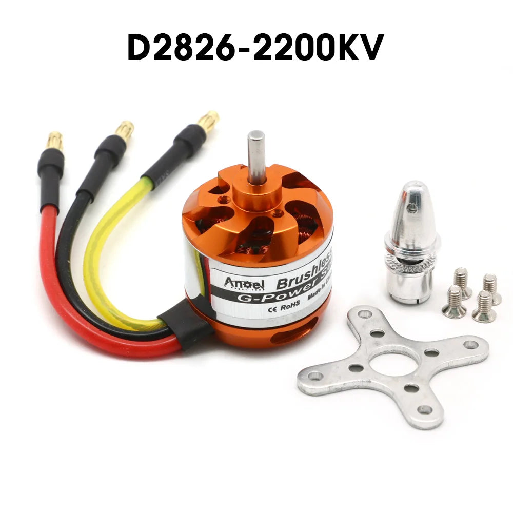 Brushless Motor 2-3S 4S 5S D2830 D2826 D3548 D3542 D3536 D3530 For RC Mini Multicopters Plane Fixed-wing Aircraft