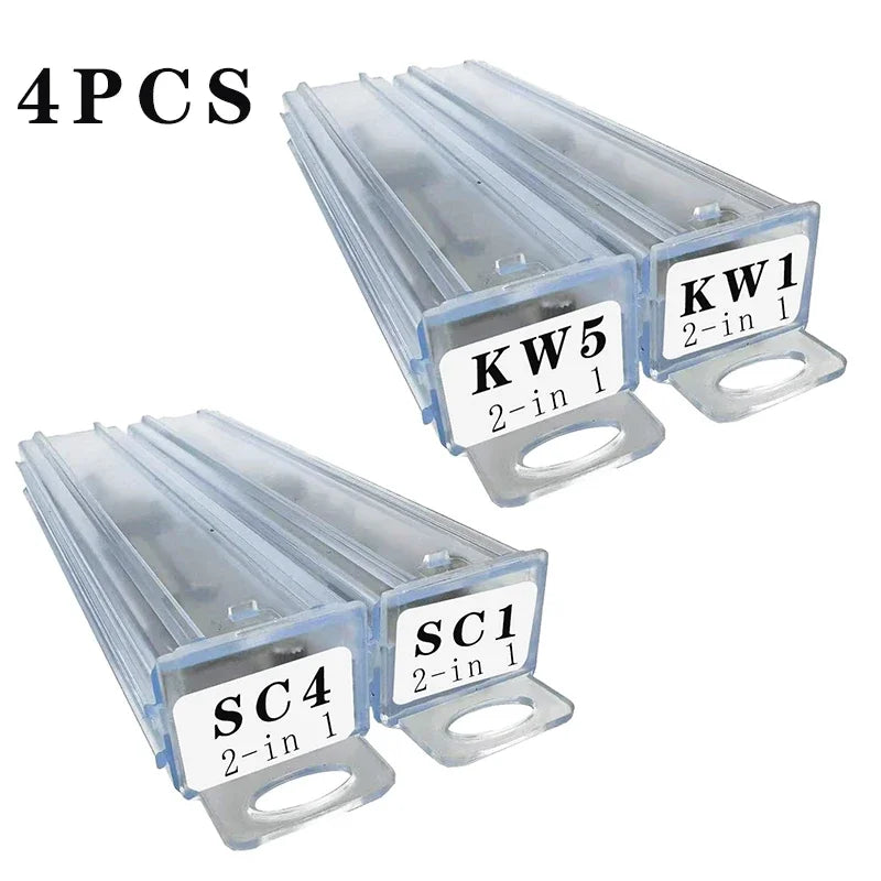 With box Lishi 2 in 1 Tool KW1 KW5 SC1 SC4 SC20 M1/MS2  Lishi 2 in 1 Tool Locksmith Tools for Home Door Civil Locks