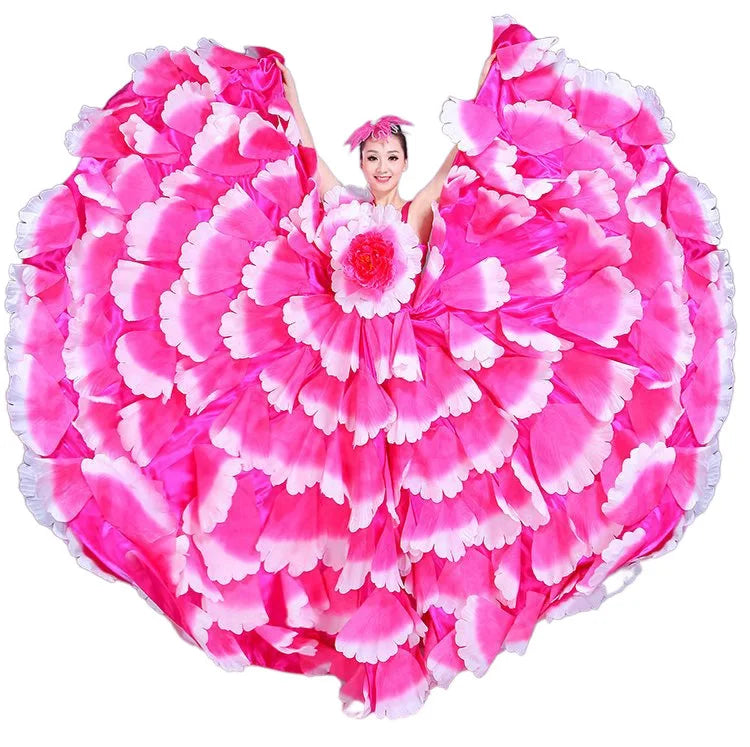 Women's ruffle flamenco dress