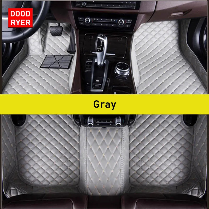 Custom-Fit Leather Car Floor Mats for Ford F-150 2009–2023 (Full Set)