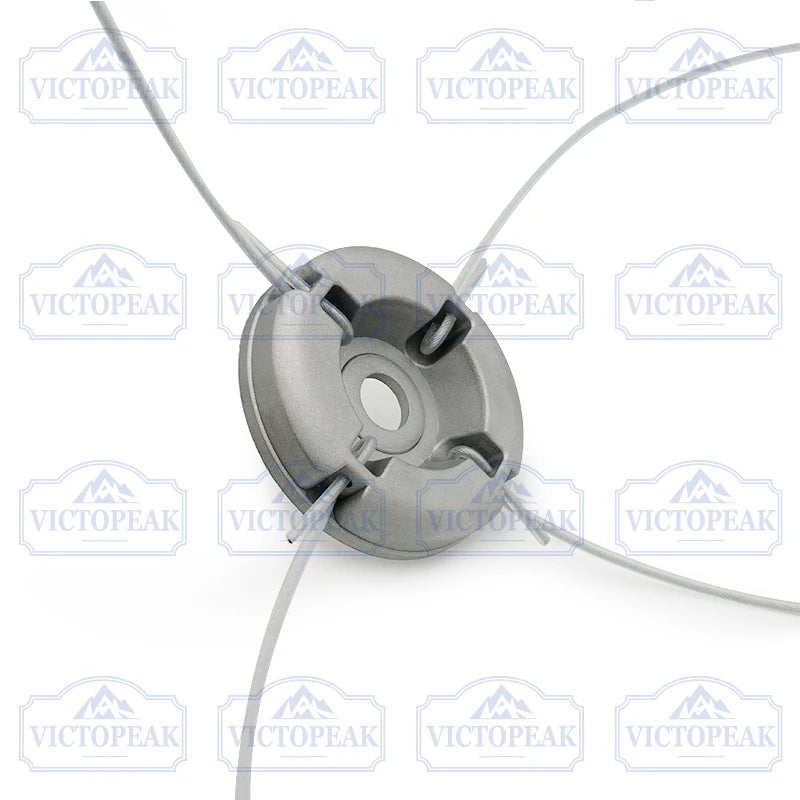 Aluminum Alloy Grass Trimmer Head With Nylon Wrapped Steel Line Trimmer Head Replacement Parts For Gardening Tool