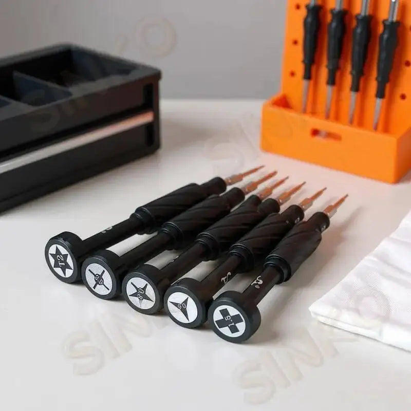 S2 Steel Precision Screwdriver Aluminum Alloy Non Slip Handle Magnetic Tip 360 Noise Reduction Bearing for iPhone Samsung Repair