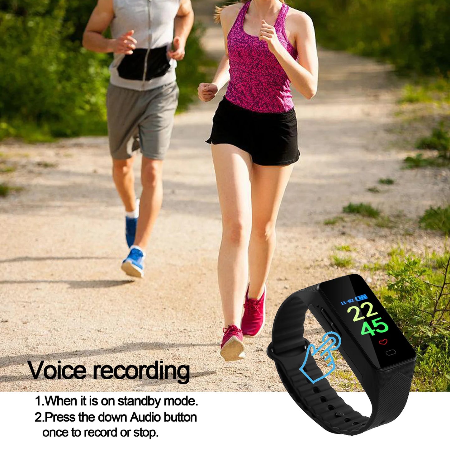 Wristband Camera Recorder — Voice-Activated HD Meeting Recorder