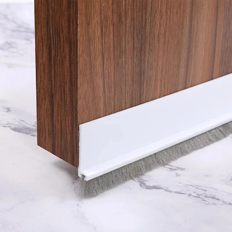 Door Draft Stopper with Brush - Rubber Door Sweep Seal Strip - photo 8