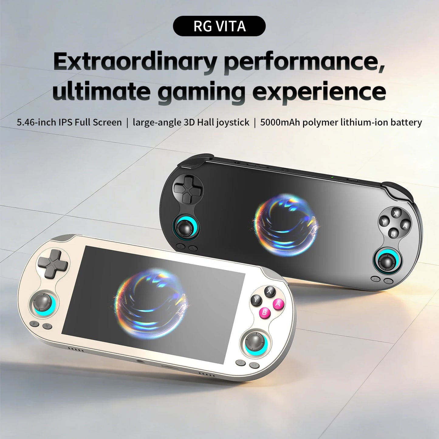 RG VITA / RGVITA Pro Handheld Game Console 5.46'' IPS Touchscreen 5000mAh Video Gaming Player Supports AI Streaming