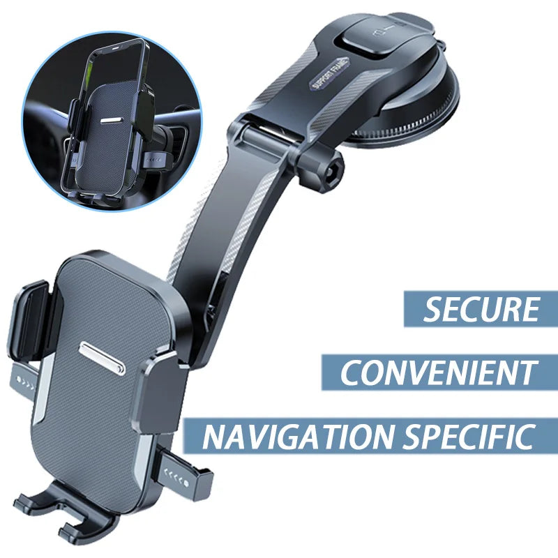 Car Phone Holder – Nano Flexible Silicone, 360° Rotation, Doesn't Block Screen, Compatible with HTC Phones (such as U23).