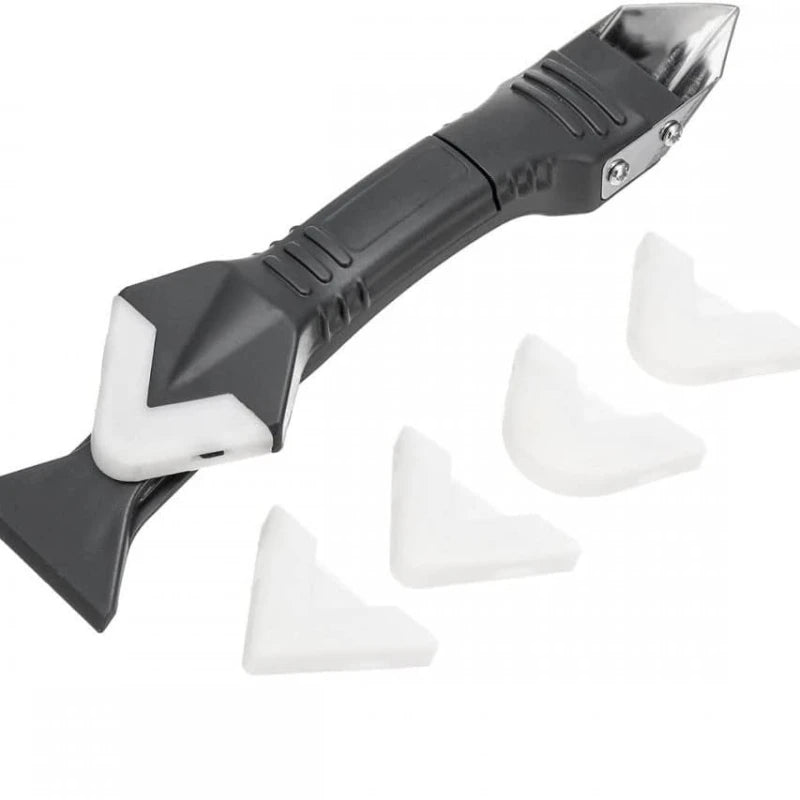 1Set 3 in 1 Silicone Caulking Tools, Stainless Steelhead Caulk Remover and Sealant Scraper
