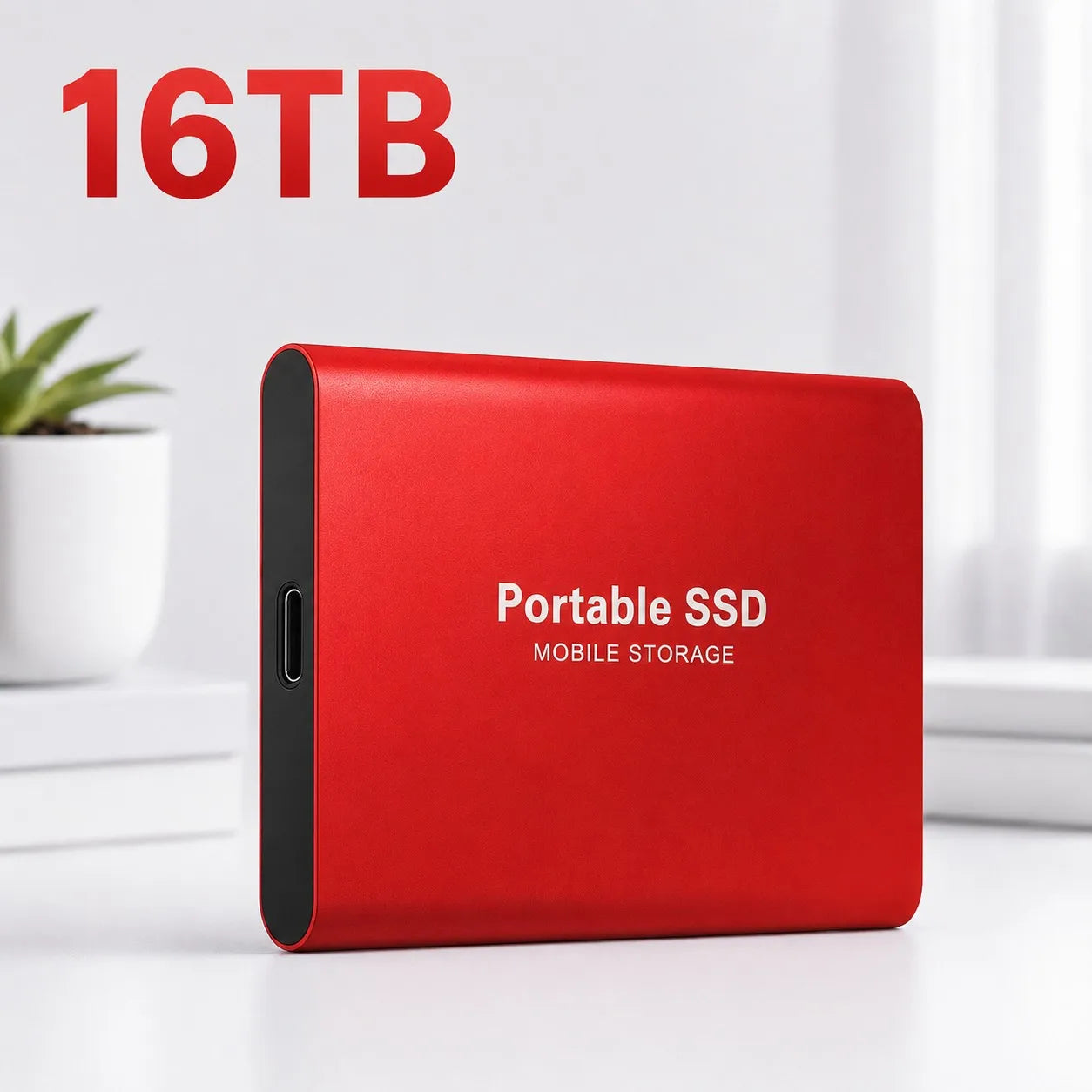 1TB Portable SSD — Slim High-Speed External Solid State Drive