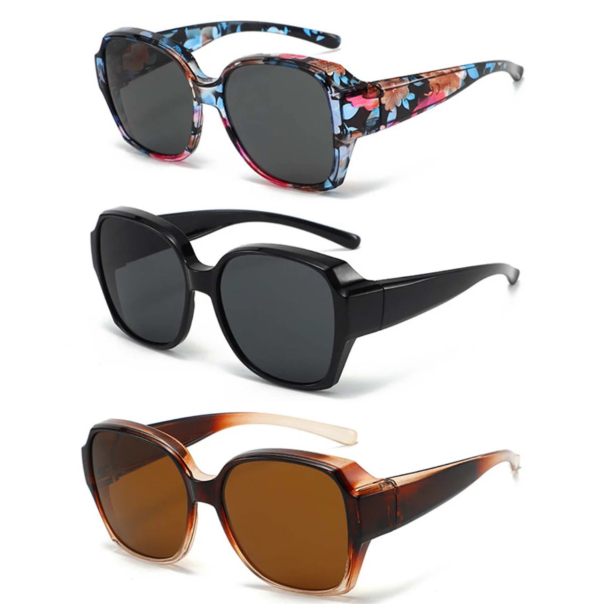 Fit-Over Sunglasses — Wrap-Around UV400 for Prescription Glasses