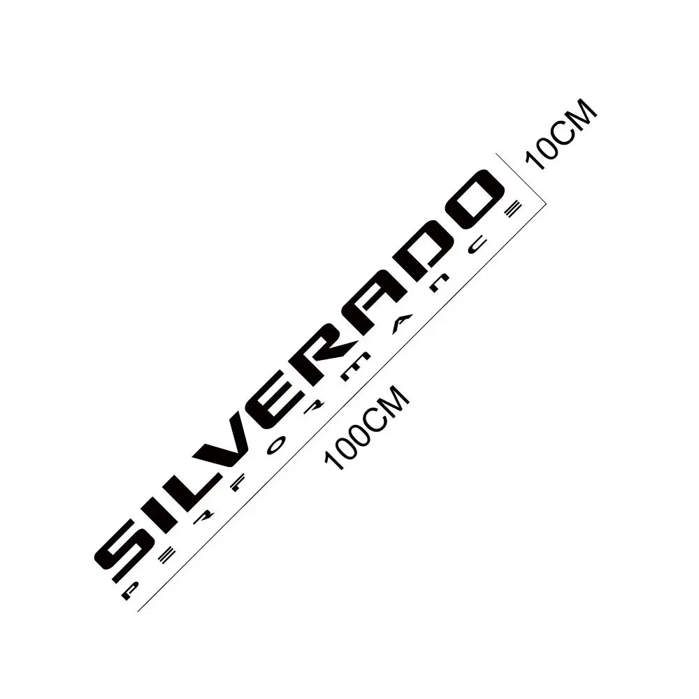 Front Windshield Vinyl Banner Decal — Chevrolet Silverado 1500/2500