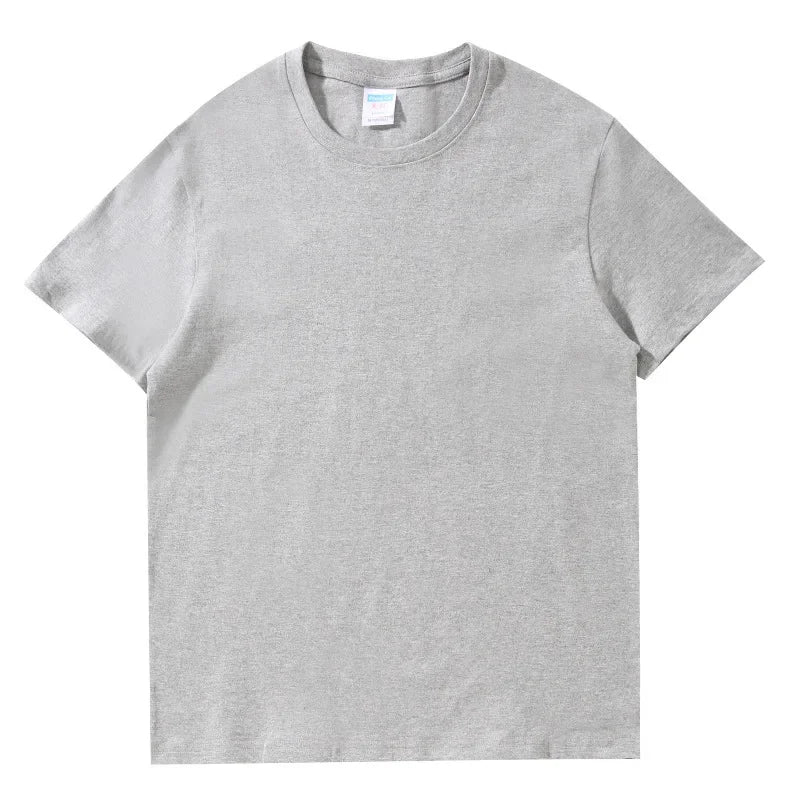 Women's 100% Cotton Loose Tee — Solid O-Neck Short-Sleeve Casual Summer Top
